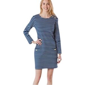 SAIL TO SABLE Striped Long Sleeve Dress
